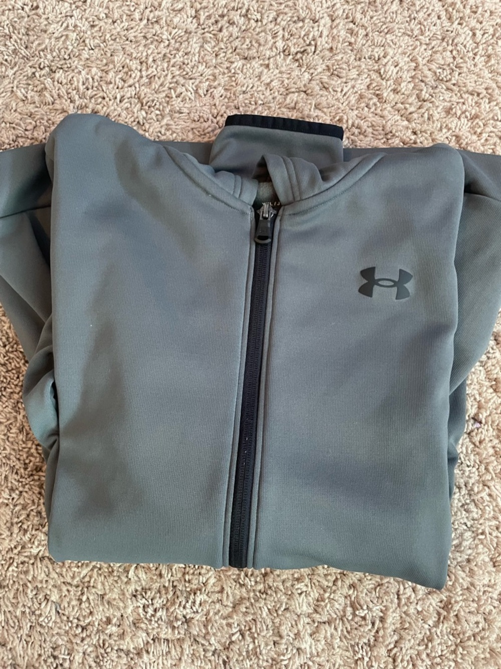 Under Armour Kids' Gray Full-Zip Hoodie Jacket